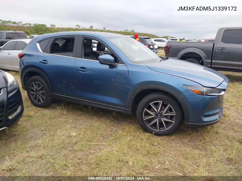 2018 Mazda Cx-5 Grand Touring VIN: JM3KFADM5J1339172 Lot: 40528342