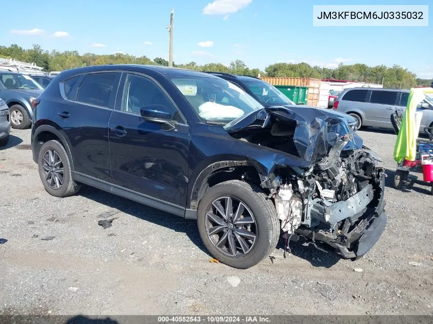 2018 Mazda Cx-5 Touring VIN: JM3KFBCM6J0335032 Lot: 40552543