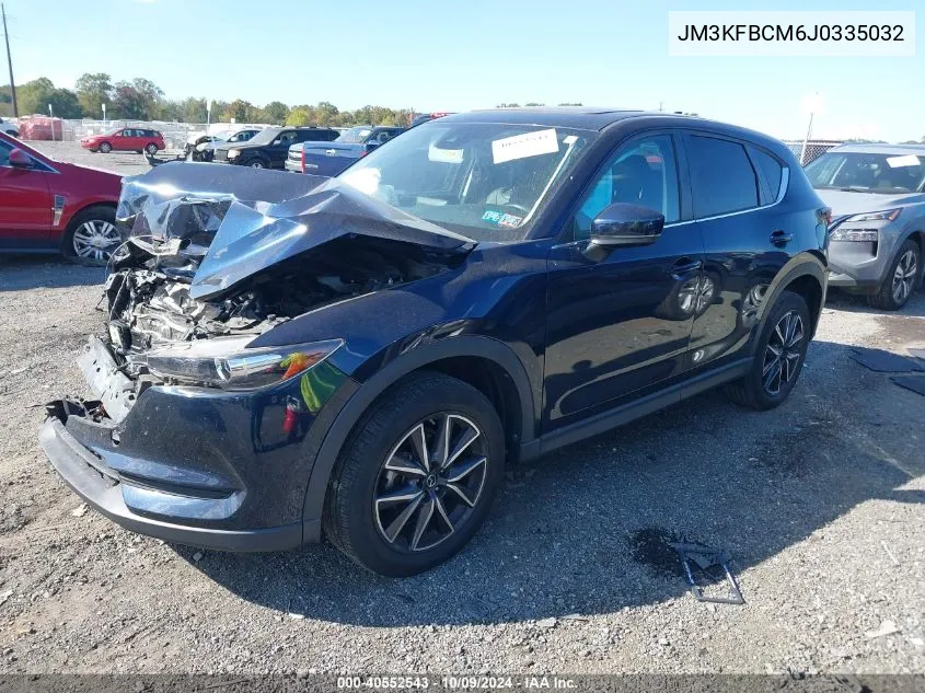 2018 Mazda Cx-5 Touring VIN: JM3KFBCM6J0335032 Lot: 40552543