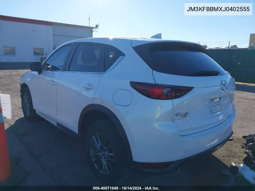 2018 Mazda Cx-5 Sport VIN: JM3KFBBMXJ0402555 Lot: 40571049