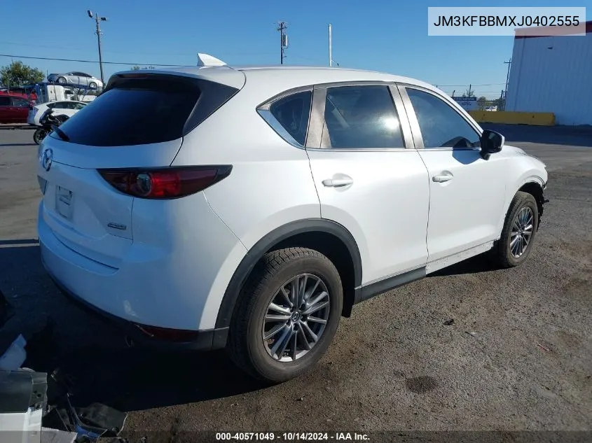 2018 Mazda Cx-5 Sport VIN: JM3KFBBMXJ0402555 Lot: 40571049