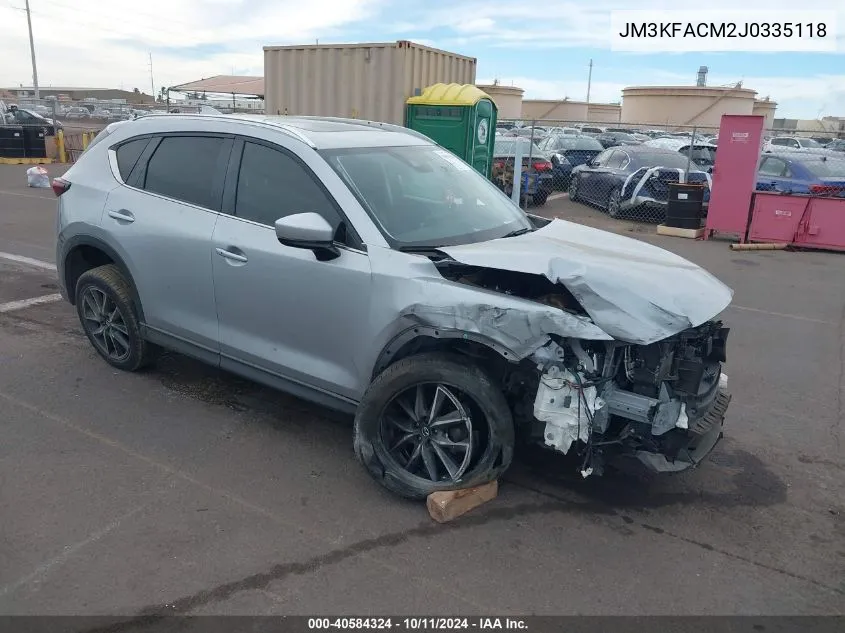 2018 Mazda Cx-5 Touring VIN: JM3KFACM2J0335118 Lot: 40584324