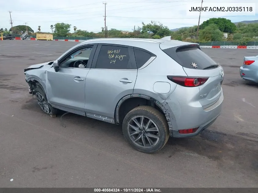 2018 Mazda Cx-5 Touring VIN: JM3KFACM2J0335118 Lot: 40584324