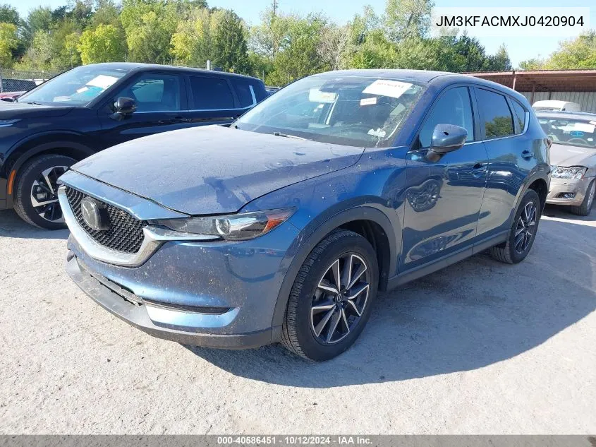 2018 Mazda Cx-5 Touring VIN: JM3KFACMXJ0420904 Lot: 40586451