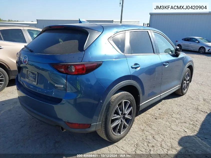 2018 Mazda Cx-5 Touring VIN: JM3KFACMXJ0420904 Lot: 40586451