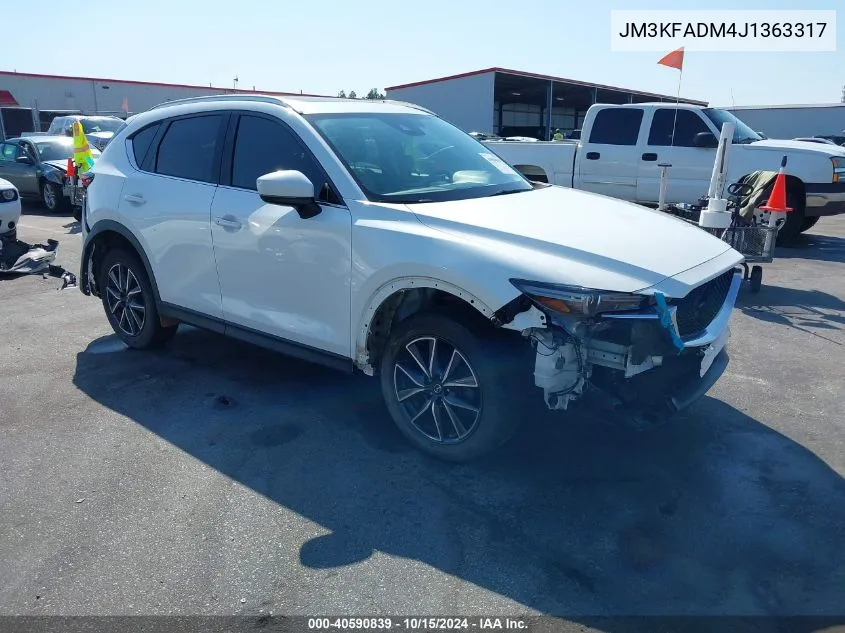 2018 Mazda Cx-5 Grand Touring VIN: JM3KFADM4J1363317 Lot: 40590839