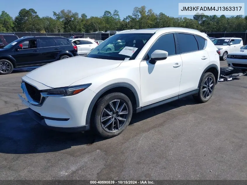 2018 Mazda Cx-5 Grand Touring VIN: JM3KFADM4J1363317 Lot: 40590839