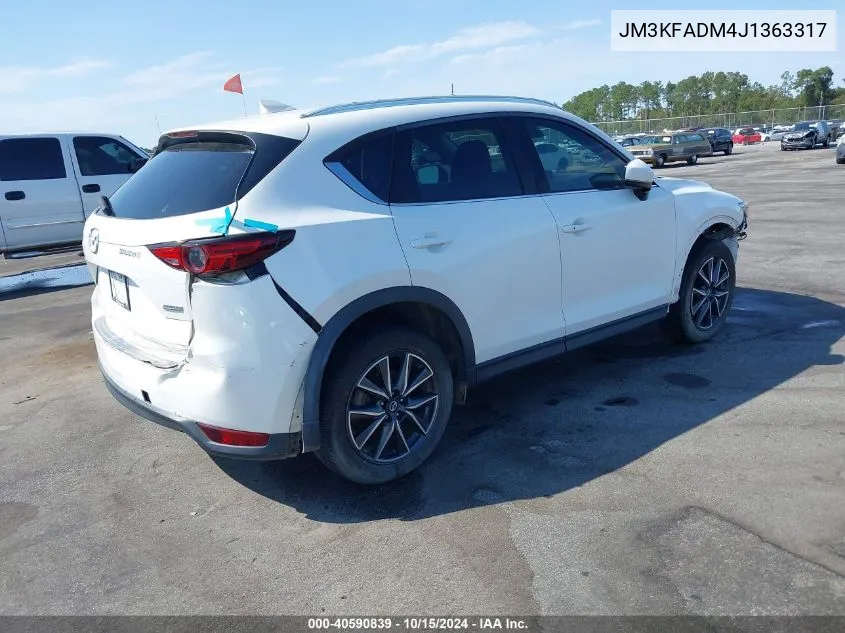 2018 Mazda Cx-5 Grand Touring VIN: JM3KFADM4J1363317 Lot: 40590839