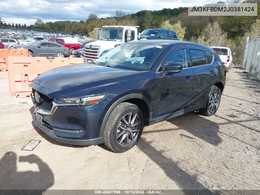 2018 Mazda Cx-5 Grand Touring VIN: JM3KFBDM2J0381424 Lot: 40607996