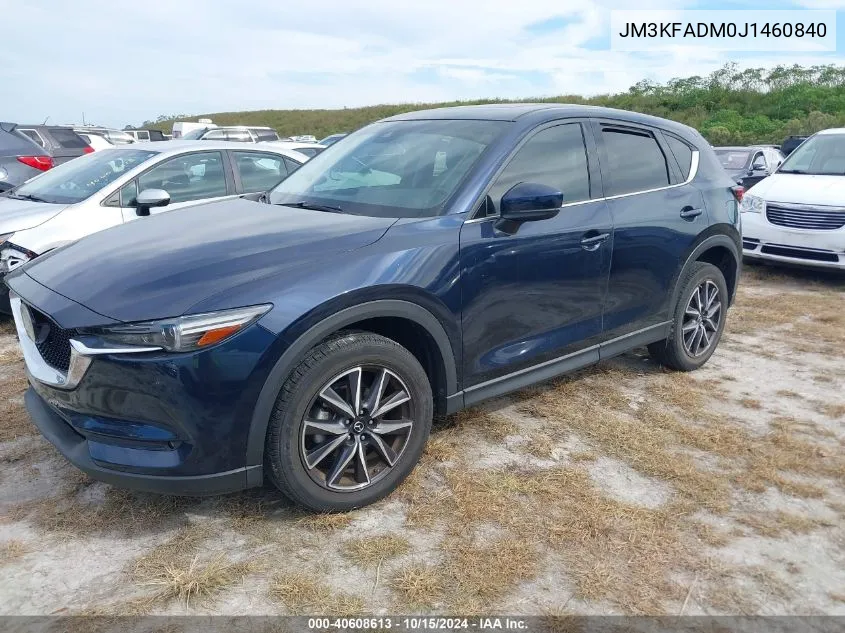 2018 Mazda Cx-5 Grand Touring VIN: JM3KFADM0J1460840 Lot: 40608613