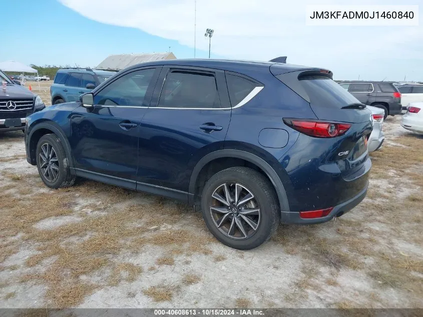 2018 Mazda Cx-5 Grand Touring VIN: JM3KFADM0J1460840 Lot: 40608613