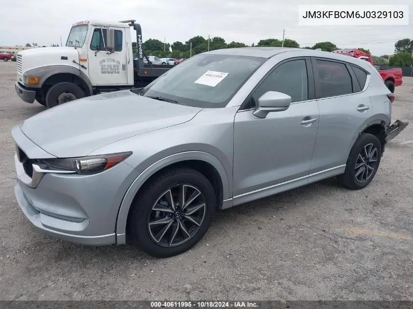 2018 Mazda Cx-5 Touring VIN: JM3KFBCM6J0329103 Lot: 40611995