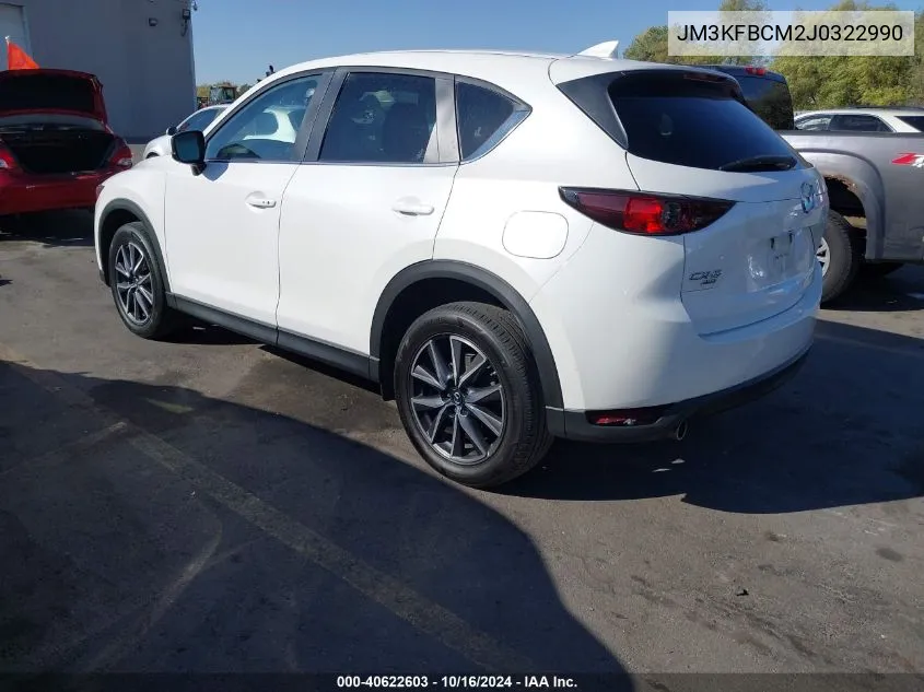 2018 Mazda Cx-5 Touring VIN: JM3KFBCM2J0322990 Lot: 40622603