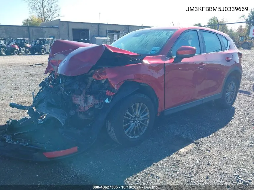 2018 Mazda Cx-5 Sport VIN: JM3KFBBM5J0339669 Lot: 40627305