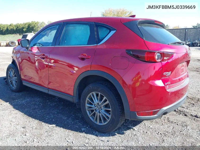 2018 Mazda Cx-5 Sport VIN: JM3KFBBM5J0339669 Lot: 40627305