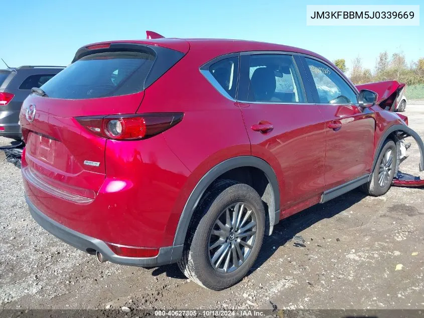 2018 Mazda Cx-5 Sport VIN: JM3KFBBM5J0339669 Lot: 40627305