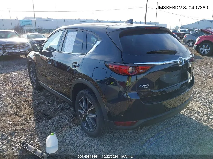 2018 Mazda Cx-5 Grand Touring VIN: JM3KFBDM8J0407380 Lot: 40643661