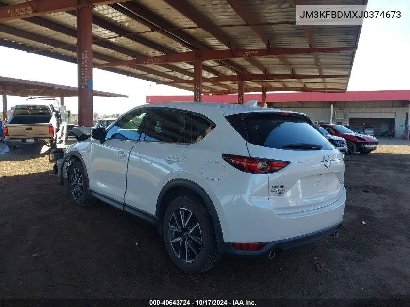 2018 Mazda Cx-5 Grand Touring VIN: JM3KFBDMXJ0374673 Lot: 40643724