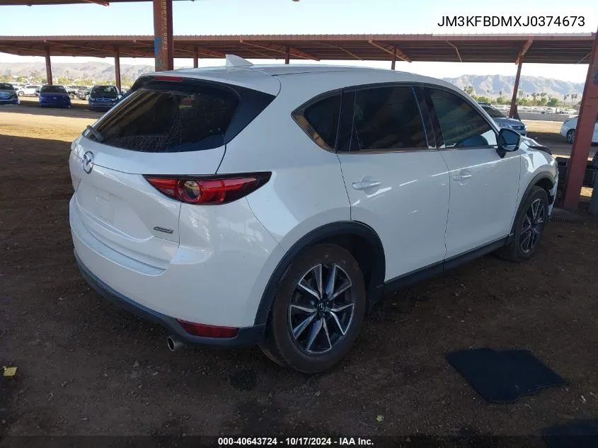 2018 Mazda Cx-5 Grand Touring VIN: JM3KFBDMXJ0374673 Lot: 40643724