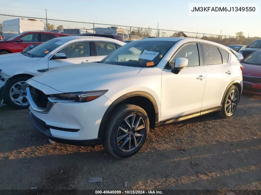 2018 Mazda Cx-5 Grand Touring VIN: JM3KFADM6J1349550 Lot: 40645099