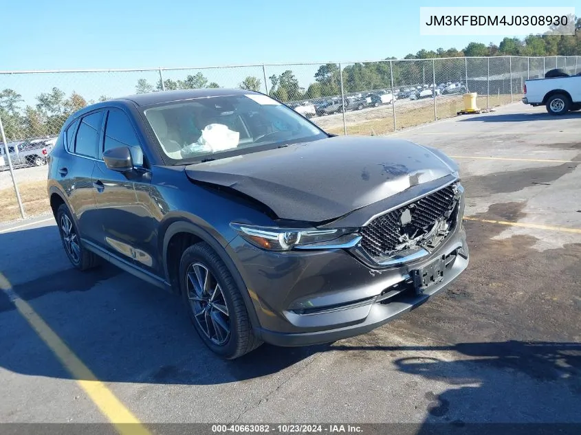 2018 Mazda Cx-5 Grand Touring VIN: JM3KFBDM4J0308930 Lot: 40663082