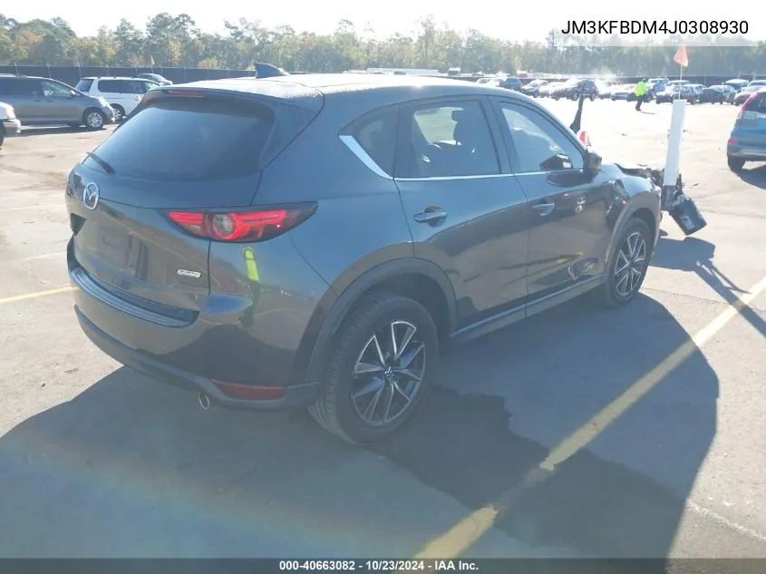 2018 Mazda Cx-5 Grand Touring VIN: JM3KFBDM4J0308930 Lot: 40663082