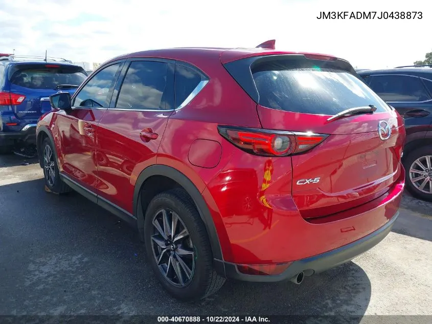 2018 Mazda Cx-5 Grand Touring VIN: JM3KFADM7J0438873 Lot: 40670888