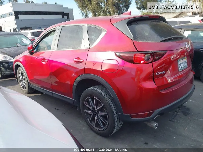 2018 Mazda Cx-5 Touring VIN: JM3KFACM8J1374516 Lot: 40689241