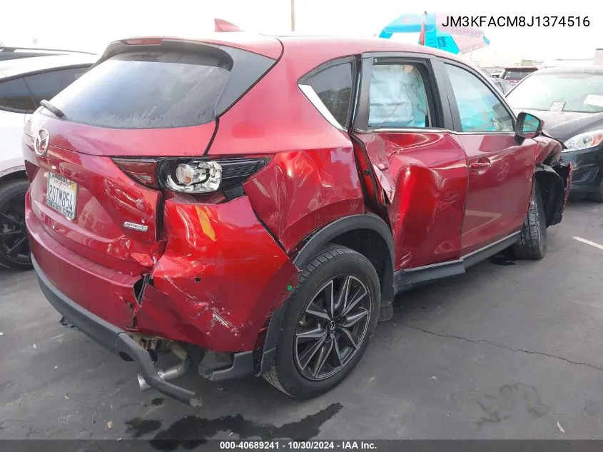 2018 Mazda Cx-5 Touring VIN: JM3KFACM8J1374516 Lot: 40689241