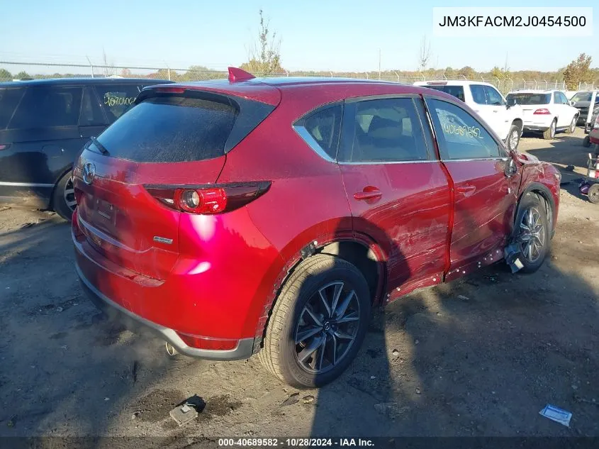 2018 Mazda Cx-5 Touring VIN: JM3KFACM2J0454500 Lot: 40689582