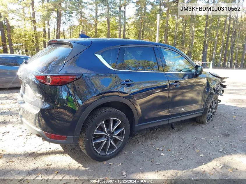 2018 Mazda Cx-5 Grand Touring VIN: JM3KFBDM0J0310562 Lot: 40690987