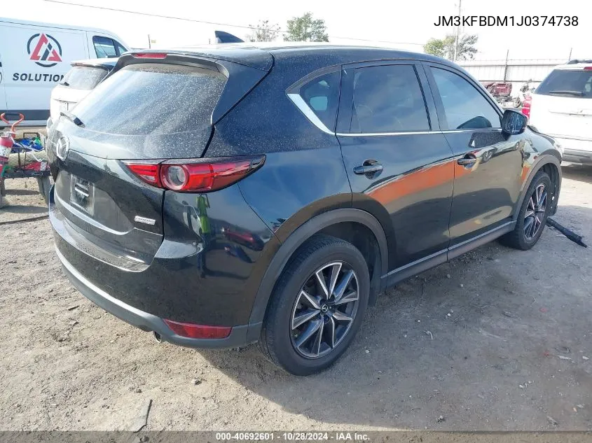 2018 Mazda Cx-5 Grand Touring VIN: JM3KFBDM1J0374738 Lot: 40692601