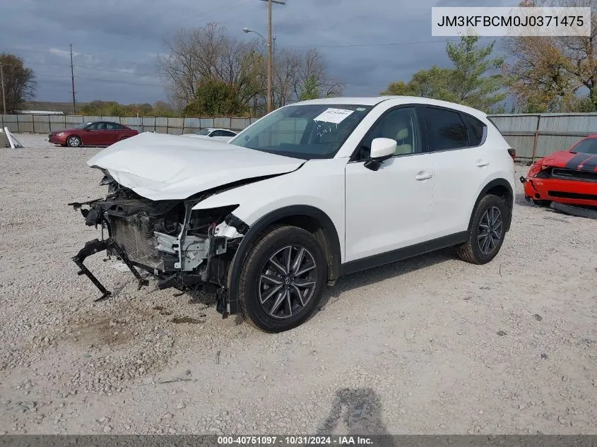 2018 Mazda Cx-5 Touring VIN: JM3KFBCM0J0371475 Lot: 40751097