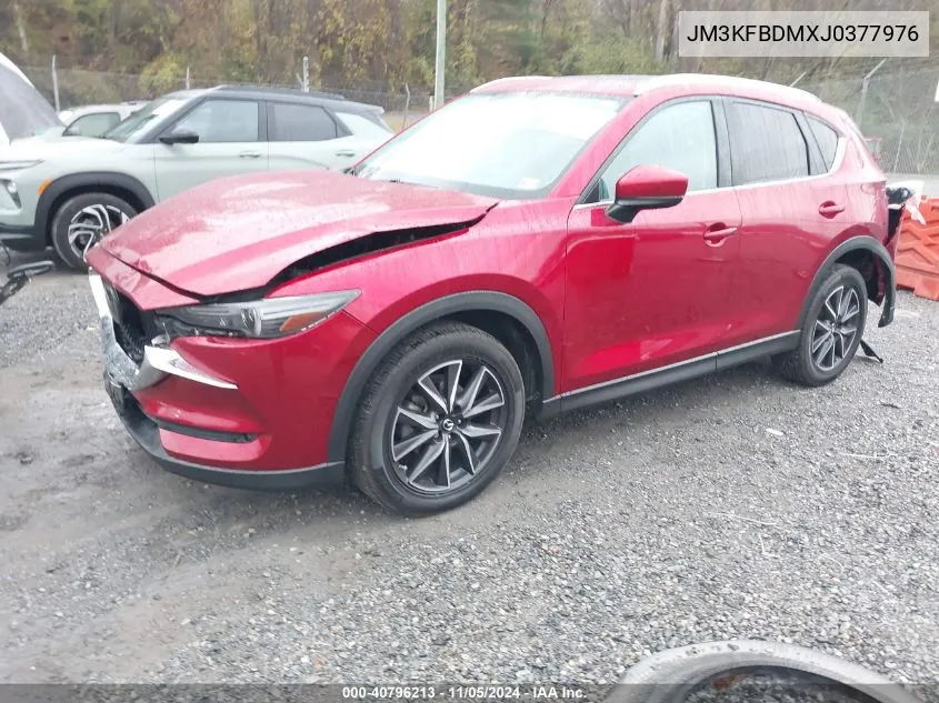 2018 Mazda Cx-5 Grand Touring VIN: JM3KFBDMXJ0377976 Lot: 40796213