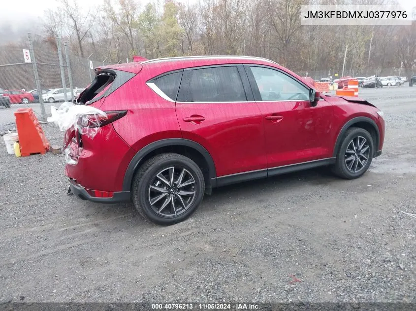 2018 Mazda Cx-5 Grand Touring VIN: JM3KFBDMXJ0377976 Lot: 40796213