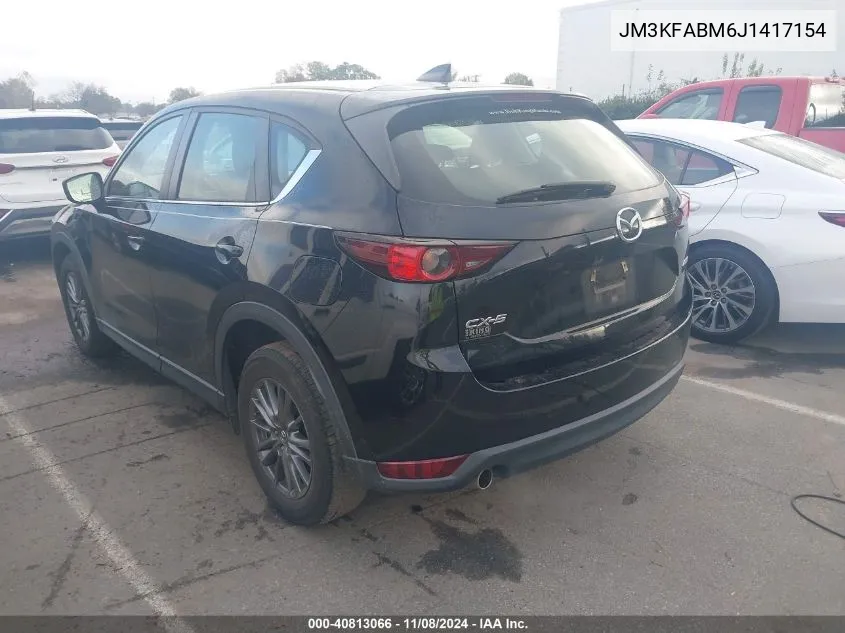 2018 Mazda Cx-5 Sport VIN: JM3KFABM6J1417154 Lot: 40813066