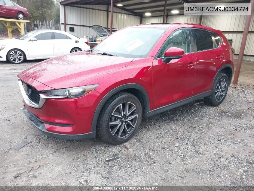 2018 Mazda Cx-5 Touring VIN: JM3KFACM9J0334774 Lot: 40898017