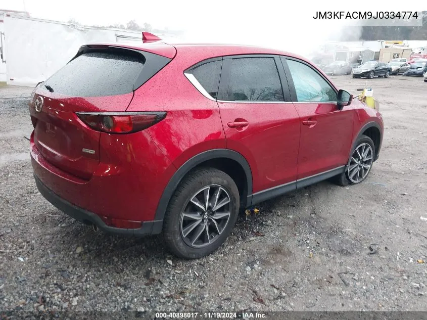 2018 Mazda Cx-5 Touring VIN: JM3KFACM9J0334774 Lot: 40898017