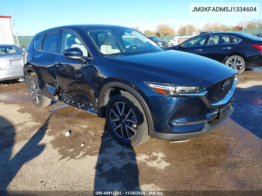 2018 Mazda Cx-5 Grand Touring VIN: JM3KFADM5J1334604 Lot: 40912282