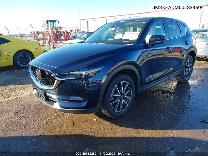 2018 Mazda Cx-5 Grand Touring VIN: JM3KFADM5J1334604 Lot: 40912282