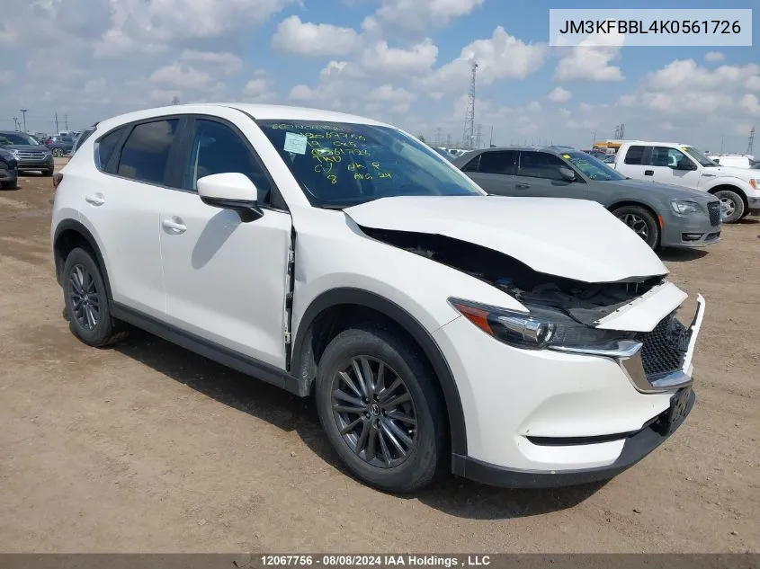 2019 Mazda Cx-5 VIN: JM3KFBBL4K0561726 Lot: 12067756