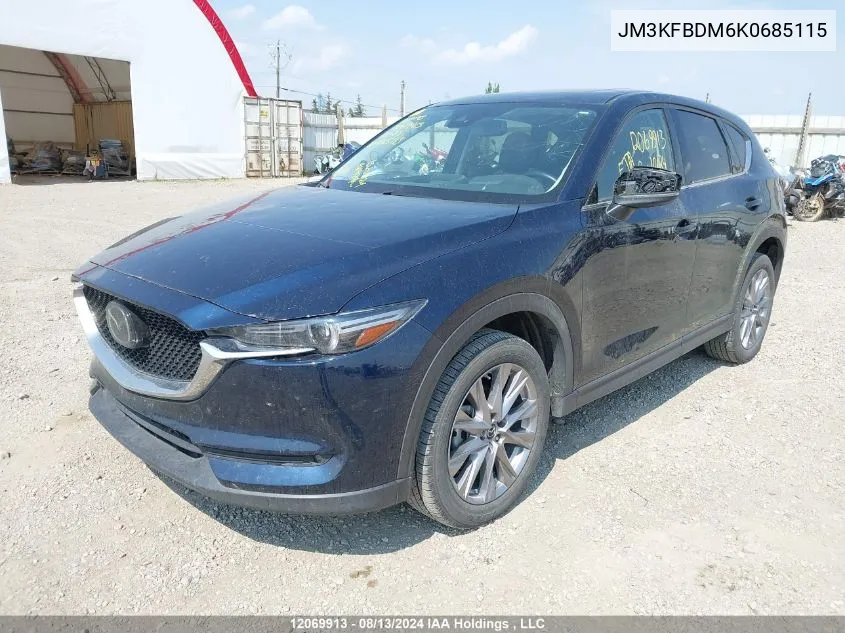 2019 Mazda Cx-5 VIN: JM3KFBDM6K0685115 Lot: 12069913