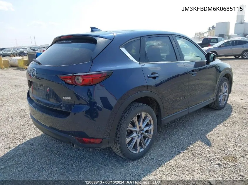 2019 Mazda Cx-5 VIN: JM3KFBDM6K0685115 Lot: 12069913