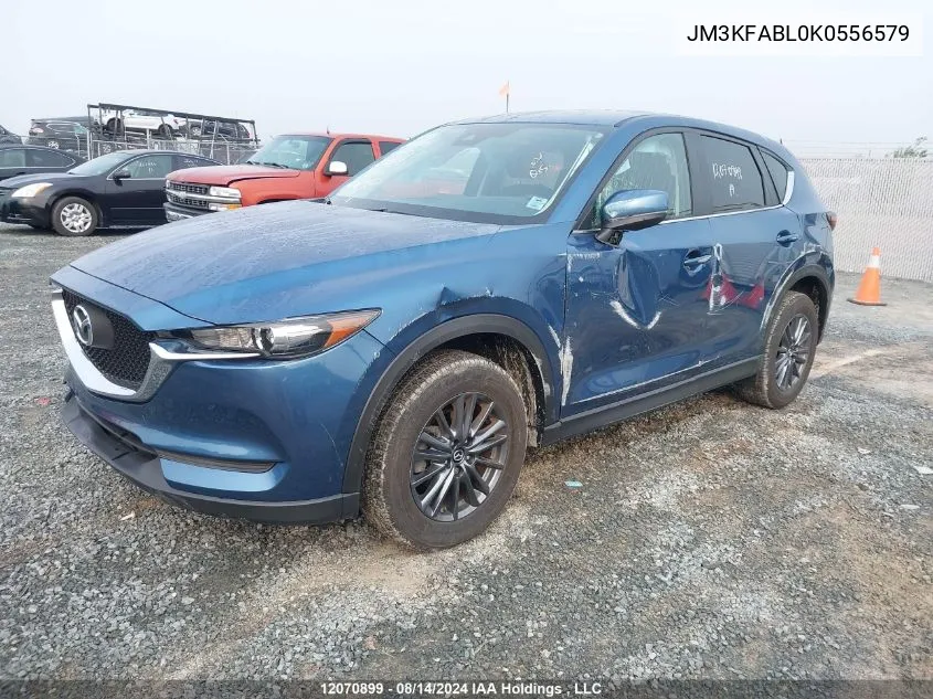 2019 Mazda Cx-5 Sport VIN: JM3KFABL0K0556579 Lot: 12070899