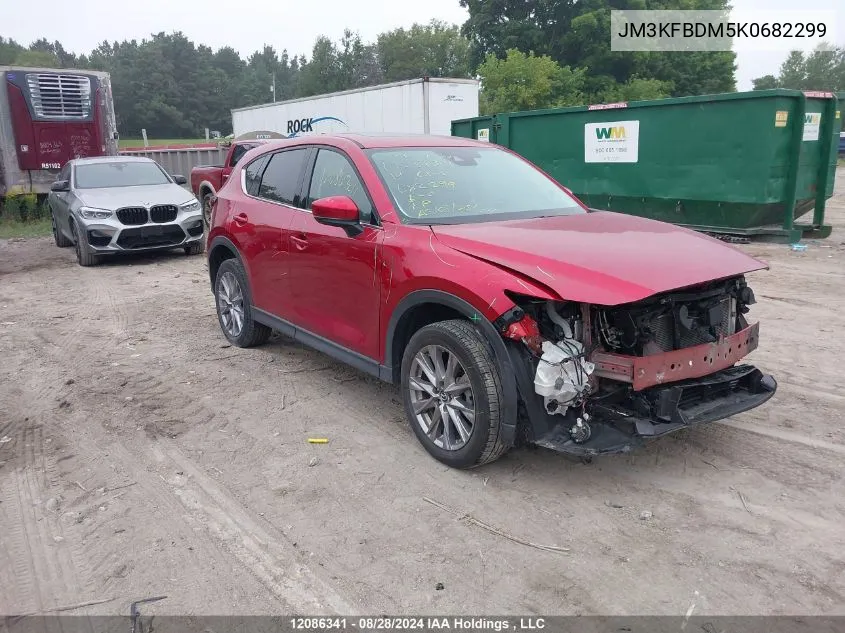 2019 Mazda Cx-5 VIN: JM3KFBDM5K0682299 Lot: 12086341