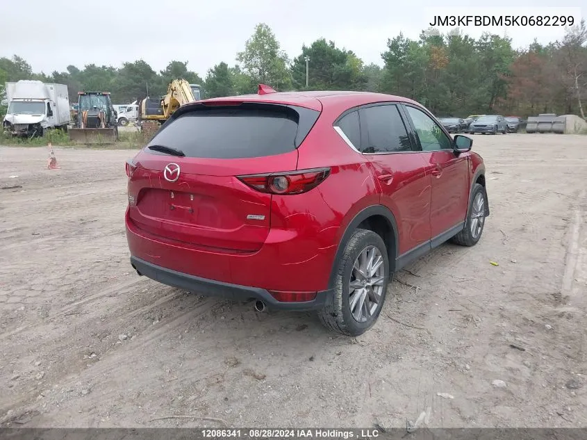 2019 Mazda Cx-5 VIN: JM3KFBDM5K0682299 Lot: 12086341