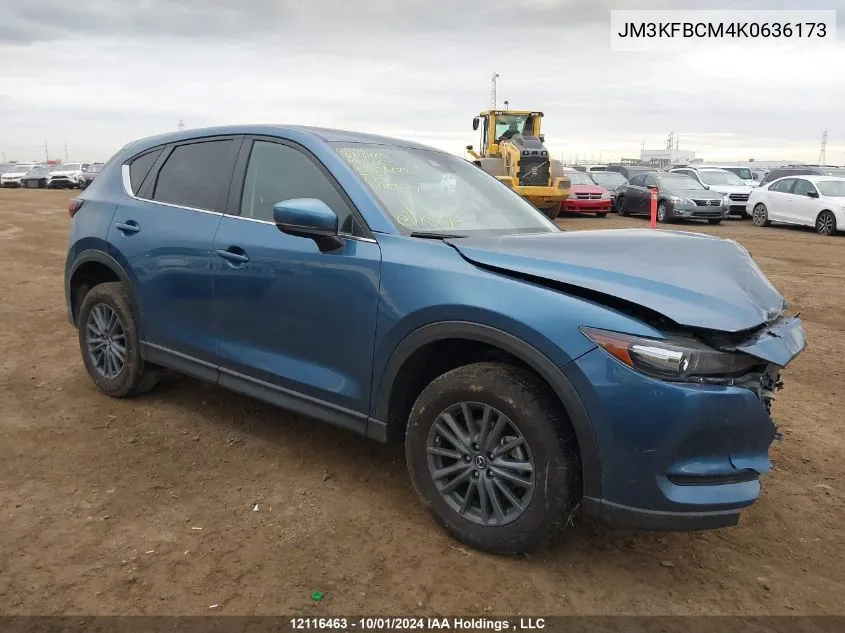 2019 Mazda Cx-5 VIN: JM3KFBCM4K0636173 Lot: 12116463