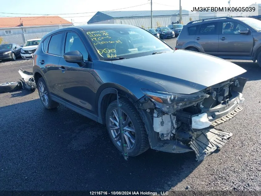 2019 Mazda Cx-5 VIN: JM3KFBDM1K0605039 Lot: 12116716