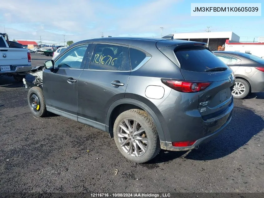 2019 Mazda Cx-5 VIN: JM3KFBDM1K0605039 Lot: 12116716