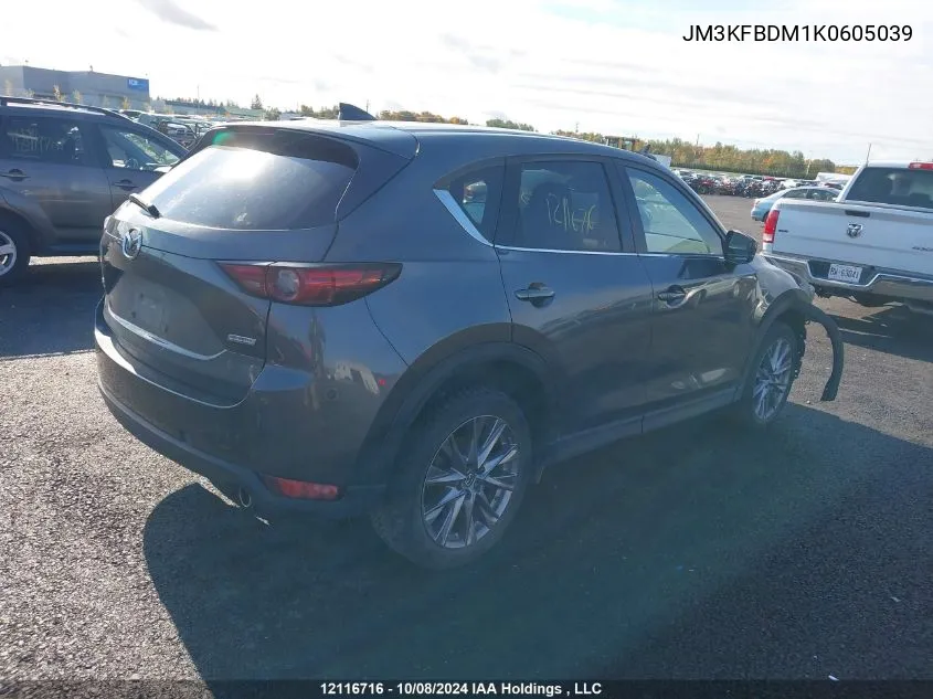 2019 Mazda Cx-5 VIN: JM3KFBDM1K0605039 Lot: 12116716